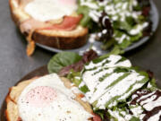 C'est La Vie in Hazel Dell offers brunch items like this Croque madame.