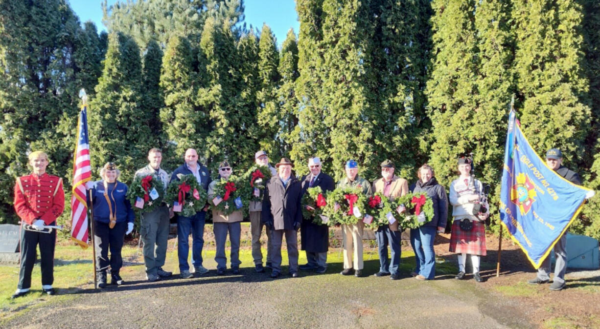 The Veterans of Foreign Wars Post 4278 held the annual Wreaths Across America ceremony on Dec.