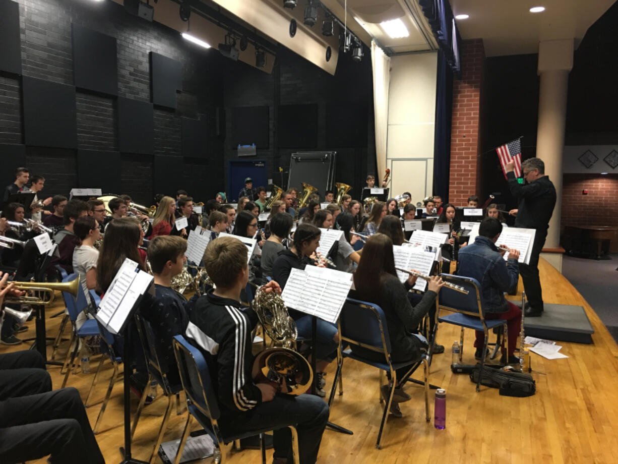 Student musicians from seven high schools and 14 middle schools participated in the eighth annual North County Honor Bands event.