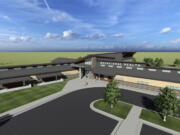 This artist rendering provided by the Cherokee Nation of Oklahoma shows a new treatment facility.  The Cherokee Nation, which is headquartered in Tahlequah in northeast Oklahoma, is the nation's largest Native American tribe, with more than 440,000 enrolled citizens. A portion of its $98 million in opioid settlement funds will be used to construct a treatment facility that will be completely operated by the tribe and provide no-cost treatment for Cherokee Nation citizens struggling with substance abuse.