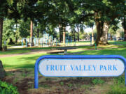 Renovation of the playground at Fruit Valley Park in west Vancouver is expected to begin in late 2024.