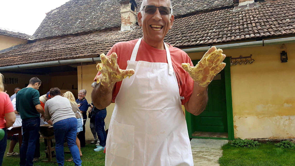 A trip to Romania, booked through Best Single Travel, included learning to make bread from scratch.