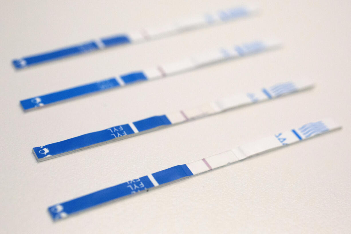 Fentanyl test strips.