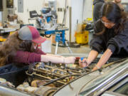 Woodland High School's Career & Technical Education students recently repaired a 1999 Volkswagen Jetta GLS for auction.