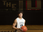 Union senior Yanni Fassilis stands for a portrait Wednesday, March 8, 2023, at Union High School. Fassilis is The Columbian???s All-Region boys basketball player of the year.