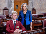 Jack Fisher, a freshman at King's Way Christian High School, served as a Senate page at the Washington Senate at the Capitol in Olympia the week of March 6-10.