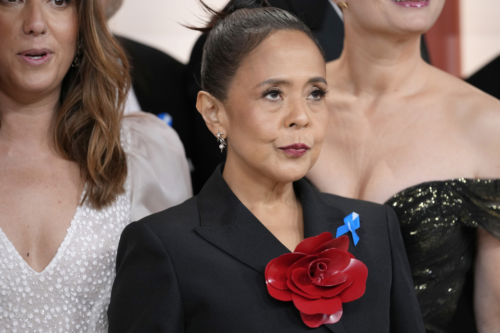 Dolly De Leon arrives at the Oscars on Sunday, March 12, 2023, at the Dolby Theatre in Los Angeles.