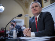 House Oversight and Accountability Committee Chairman James Comer, R-Ky., pauses for questions in the House Rules Committee as he advances a GOP effort to disapprove of action by the District of Columbia Council on a local voting rights act and a criminal code revision, at the Capitol in Washington, Monday, Feb. 6, 2023. (AP Photo/J.