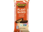 This image provided by The Hershey Company shows the company's new plant-based Reese's peanut butter cups. Hershey said Tuesday, March 7, 2023, that Reese's plant-based peanut butter cups will be its first plant-based chocolate sold nationally when they go on sale in March. A second vegan offering, Hershey's plant-based extra creamy with almonds and sea salt, will follow in April.