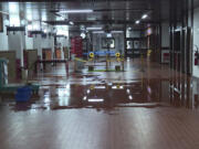 Damage is shown at the Quelimane Airport, Mozambique Sunday, March 12, 2023. Record-breaking Cyclone Freddy made its second landfall in Mozambique Saturday night, pounding the southern African nation with heavy rains and disrupting transport and telecommunications services.