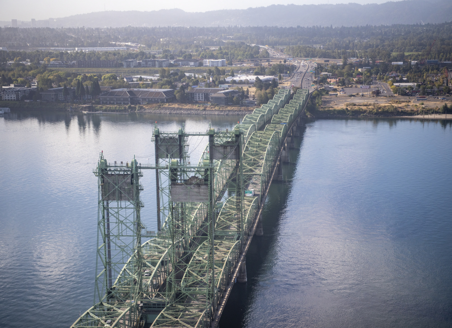 The Interstate 5 Bridge crosses the Columbia River on Tuesday, Oct. 11, 2022.