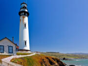 The 115-foot Pigeon Point Lighthouse, one of the tallest lighthouses in America, has been guiding mariners since 1872.