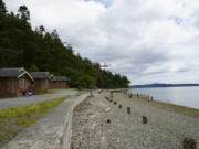 Cama Beach Historical State Park is a public recreation area facing Saratoga Passage on the southwest shore of Camano Island in Island County.