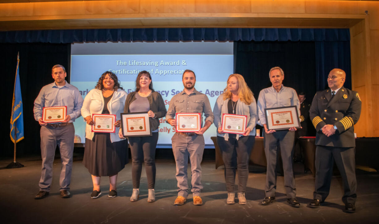 CRESA Employees were some of several extraordinary community members recently honored by the Vancouver Fire Department.