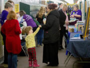 Woodland holds Family Fun Nights, like this one at the middle school held on April 13, to get families involved in student learning.