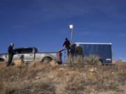 Cloud seeding equipment is installed on Saturday, Dec. 3, 2022, in Lyons, Colo. The technique to get clouds to produce more snow is being used more as the Rocky Mountain region struggles with a two-decade drought.