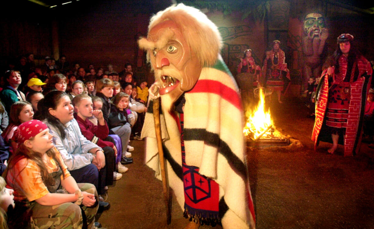 The Lelooska Foundation presents a School Living History Program in its ceremonial house in Ariel, just outside Clark County. The foundation won a $25,000 grant from ArtsFund and the Paul G. Allen Family Foundation.