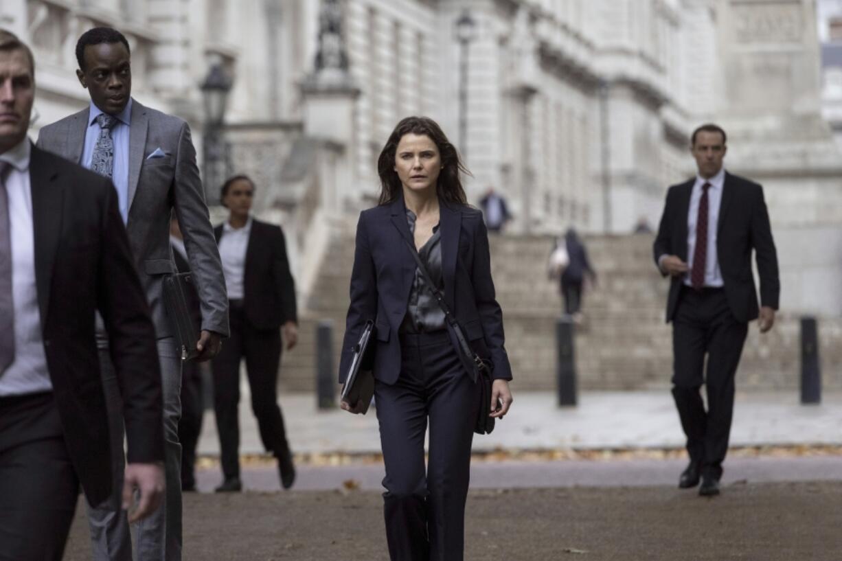 Keri Russell as Ambassador Kate Wyler in "The Diplomat." (Netflix)