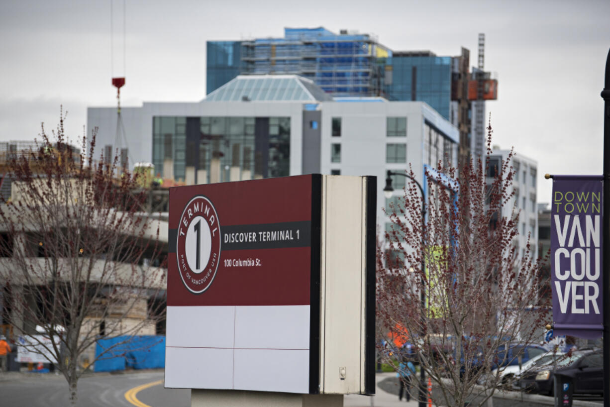 Terminal 1 area at the Waterfront Vancouver continues to be developed, as seen, April 7, 2021. Rep. Marie Gluesenkamp Perez, D-Skamania, recently requested $5 million from the House Appropriations Committee for the Port of Vancouver's Terminal 1 Redevelopment Project.