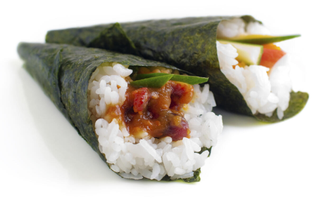 A hand roll party is a call to creativity. You can use whatever fillings you like.