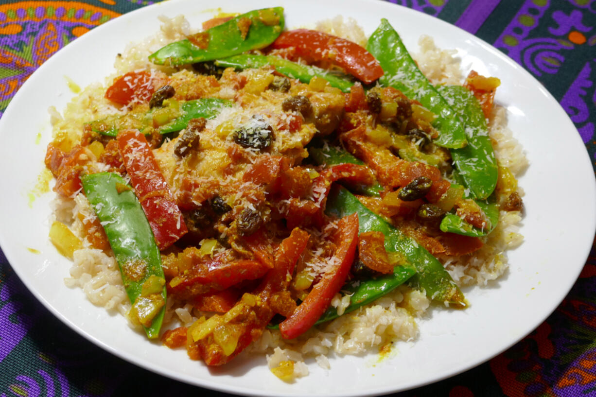 Curried Chicken with Peppers.