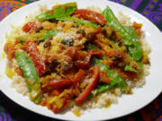 Curried Chicken with Peppers.