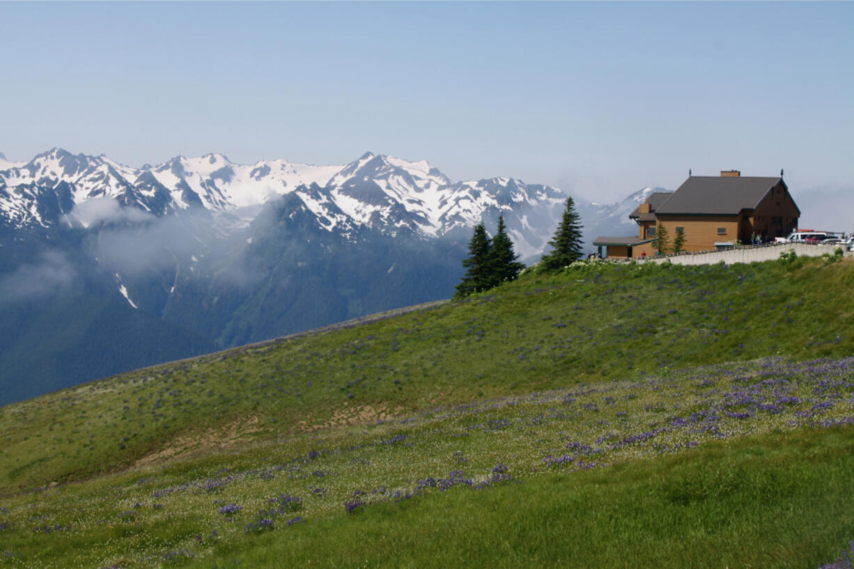 Hurricane Ridge Day Lodge in the Olympic National Park is seen in 2012. The 71-year-old lodge burned to the ground last week.