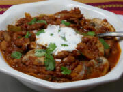 Mushroom Chili is a quick "meaty" vegetarian dinner.