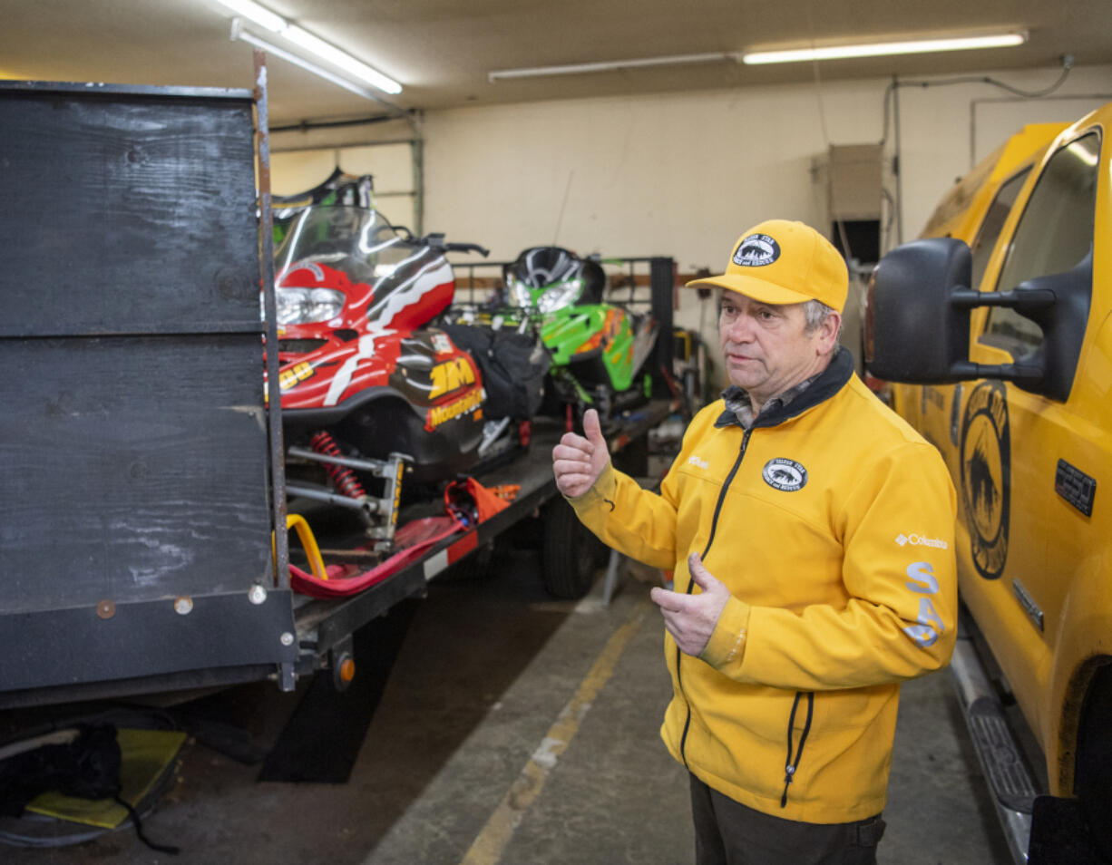 Rick Blevins, Silver Star Search and Rescue coordinator, discusses the volunteer organization's history and future at its headquarters on A Street. The city has said it needs the space for other things and will not renew the group's lease.