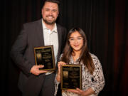 Joshua Jones and Angela Cruz Paredes were named this year's Gen. George C.