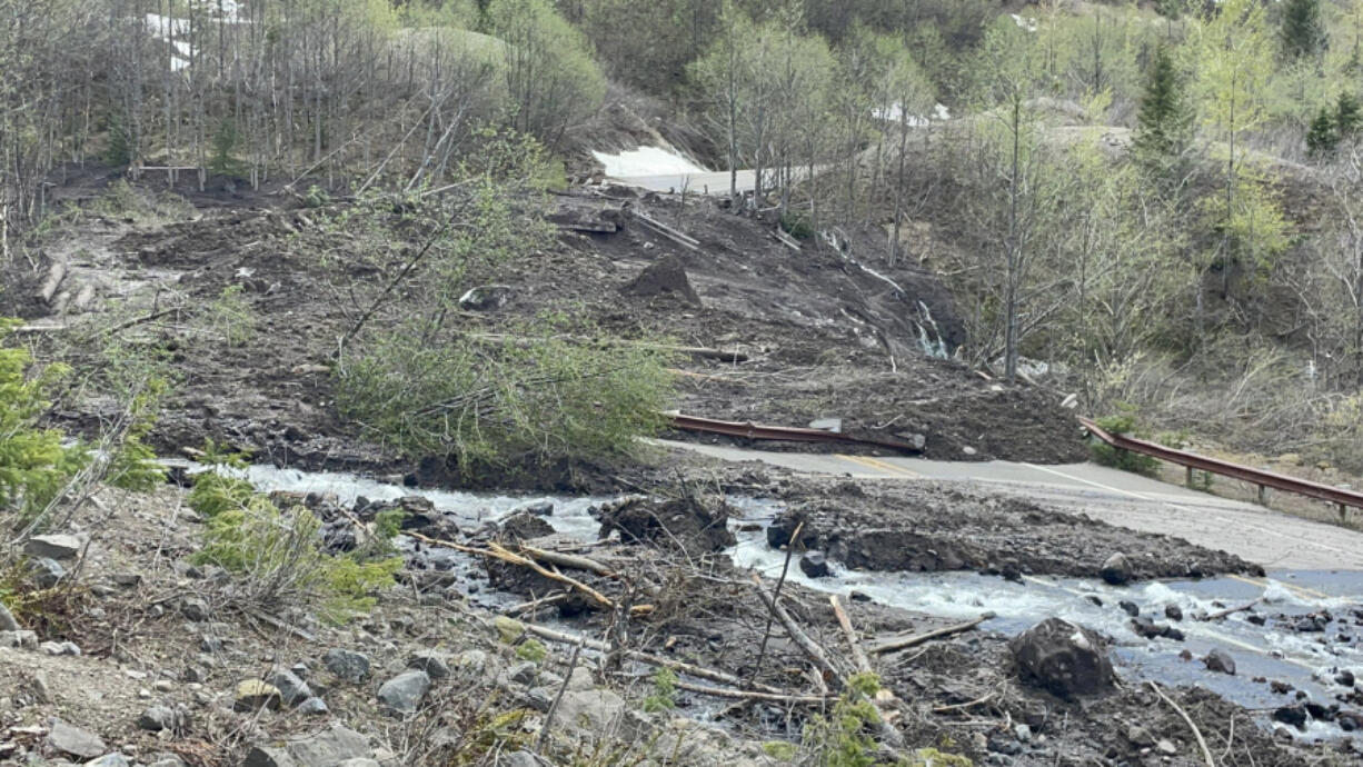 Both directions of the Spirit Lake Memorial Highway remain closed & will likely be for a while after the massive slide Sunday. The road and bridge up to Mount St. Helens Johnston Ridge Observatory were washed out by a large amount of debris, causing catastrophic damage.