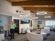 Columbia River Mental Health Services facility manager Michael Graves shows off the lobby of the new NorthStar substance use treatment facility.