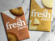 Botanically infused papers from The Fresh Glow Co,. which are designed to keep foods fresher longer, and are organic and compostable.