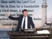 This screenshot from video of Pastor Jason Graber, of the Sure Foundation Baptist Church, is going viral for spreading messages that could incite violence toward the transgender community.