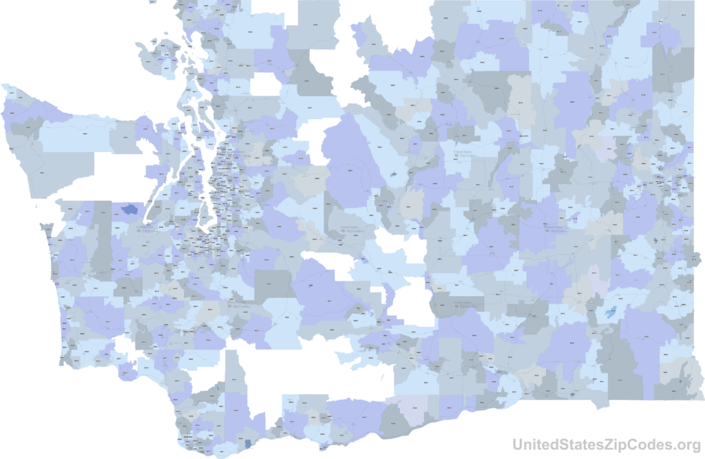 ZIP codes in Washington.