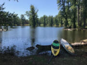 Don't dawdle if you want to visit "Disappearing Lake'' at South Prairie. Some years the water remains until early July, but it can drain at any time.