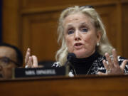 House Select Subcommittee on the Coronavirus Pandemic member Rep. Debbie Dingell, D-Mich., questions witnesses during the subcommittee's first public hearing in the Rayburn House Office Building on Capitol Hill on March 8 in Washington. Dingell co-chairs 15 caucuses, the most in Congress.