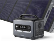 The PowerRoam 1200 Portable Power Station with the 200W solar panels.