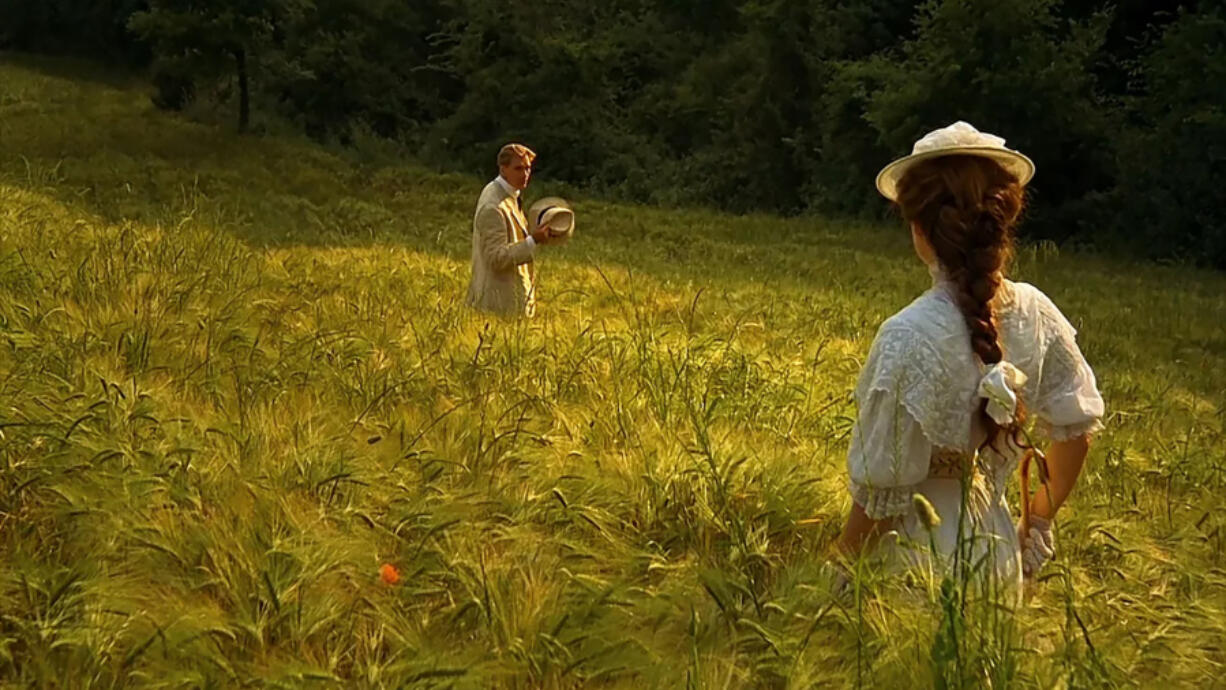 Julian Sands and Helena Bonham Carter in a scene from the 1985 film ???A Room With a View,??? based on the 1908 novel by E.M. Forster.