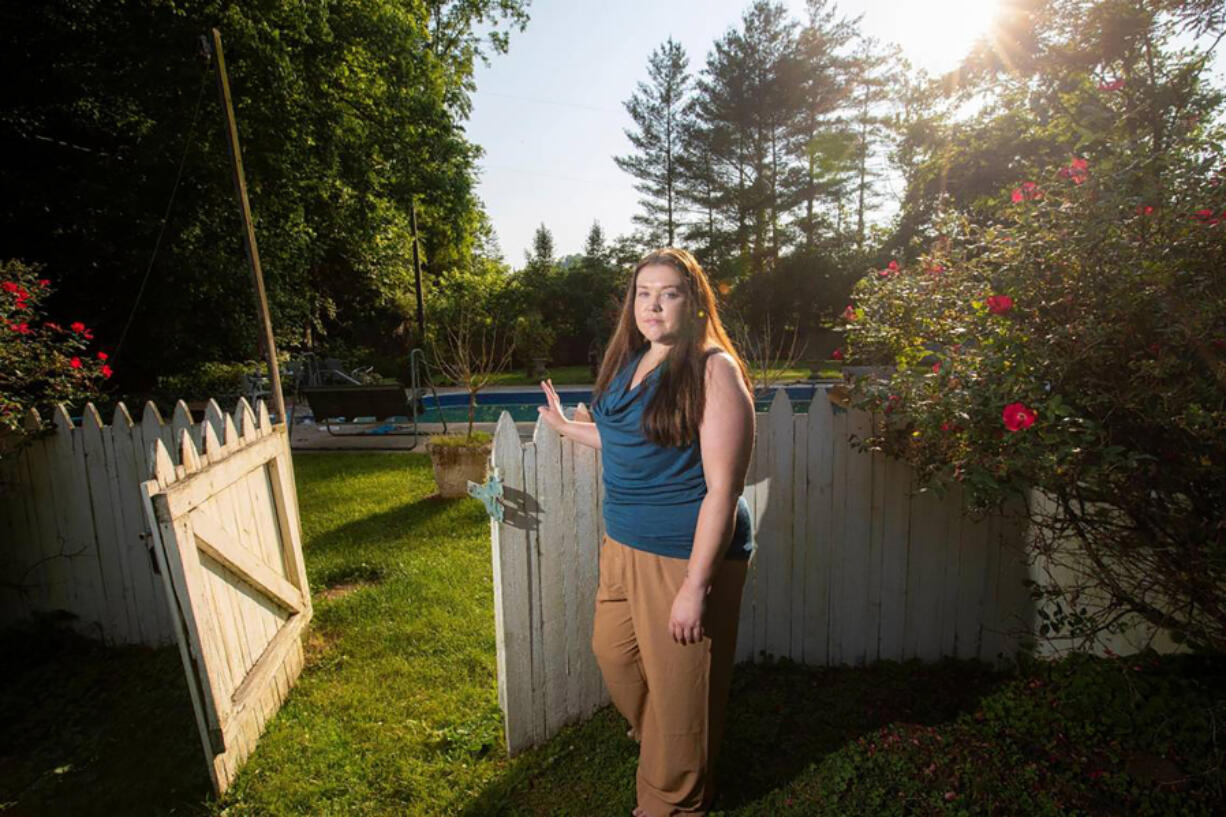 Jessica Blackburn at her home in Floyd County, Ky., Tuesday, June 13, 2023. Blackburn traveled to Mexico in her 20s to take a psychedelic drug called Ibogaine to help end her addiction to oxycontin. Now, the state is proposing to invest money in doing clinical trials with Ibogaine to get it approved by the FDA.