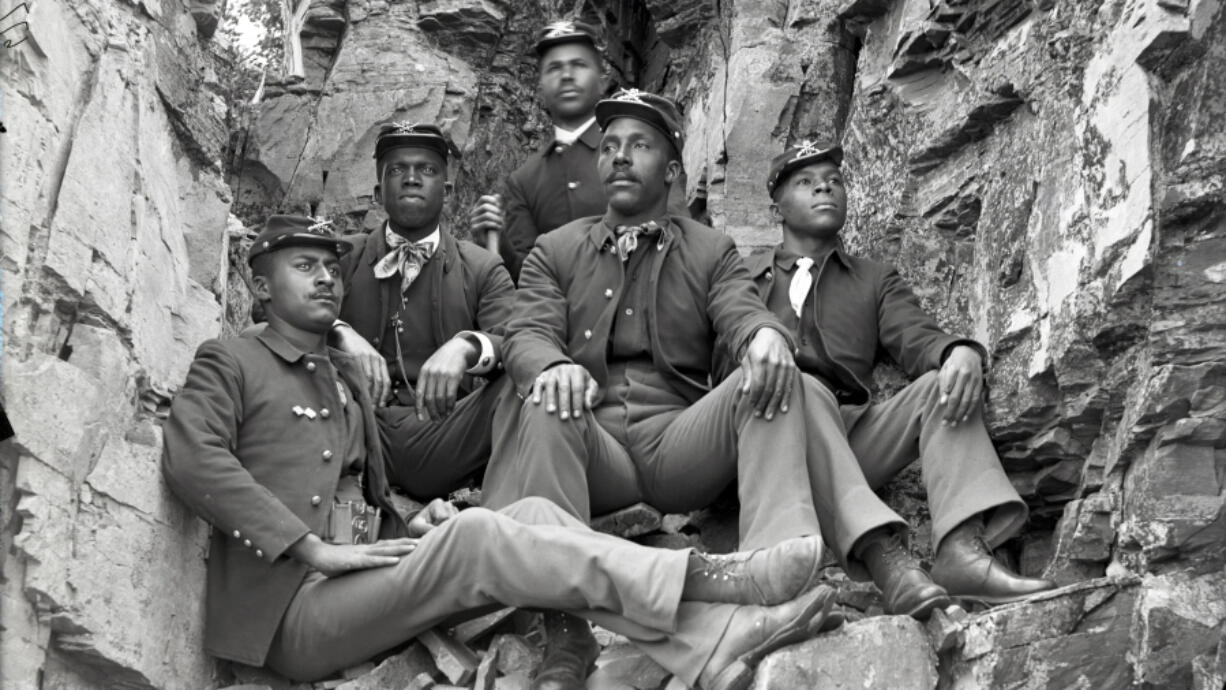 An image from Vancouver filmmaker Dru Holley's documentary, "Buffalo Soldiers: Fighting on Two Fronts." (The Columbian files)