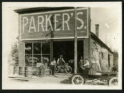 Early scenes from historic Parkersville - now known as Parkerville Historical Park, on the shoreline of Washougal.