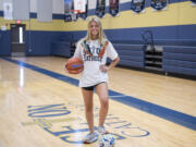 Seton Catholic senior Anna Mooney stands for a portrait Tuesday, June 6, 2023, at Seton Catholic High School. Mooney, who competes in basketball, soccer and track and field, is The Columbian's female athlete of the year.