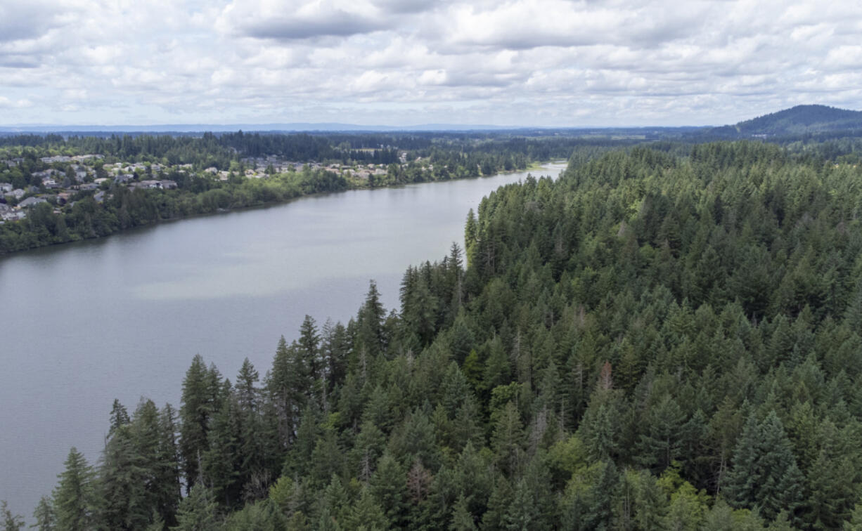 Lacamas Lake stretches into the distance in Camas. Residents worry development coming to the North Shore area could mean environmental damage.