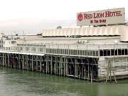 2/19/03 - Photo by Dave Olson - The Red Lion Hotel at the Quay as seen from the Interstate Bridge.