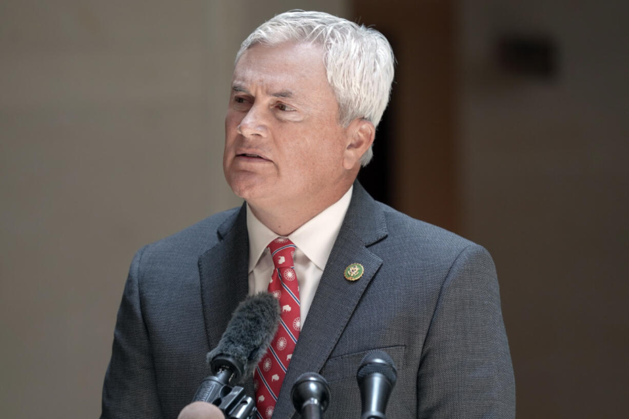 House Oversight and Accountability Committee Chair James Comer, R-Ky., speaks to reporters after he and Rep. Jamie Raskin, D-Md., the ranking member of the House Oversight and Accountability Committee, met with FBI officials to view confidential documents Comer demanded in his investigation of President Joe Biden's family, Monday, June 5, 2023, on Capitol Hill in Washington.