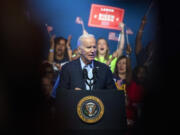 President Joe Biden speaks during a political rally at the Philadelphia Convention Center in Philadelphia, Saturday, June 17, 2023.