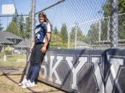 Skyview sophomore Maddie Milhorn stands for a portrait Tuesday, June 6, 2023, at Skyview High School. Milhorn is The Columbian’s All-Region softball player of the year.