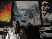 Moises Vega gives an interview June 11 at the Volcano Museum in Amecameca, Mexico, near the Popocat?petl volcano.