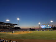 An overall general view of the field during an NCAA college baseball tournament super regional game between LSU and Kentucky in Baton Rouge, La., Sunday, June 11, 2023. LSU won 8-3.